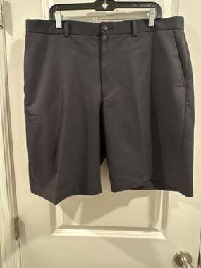 SLAM Men's Performance Golf Tech Shorts in black